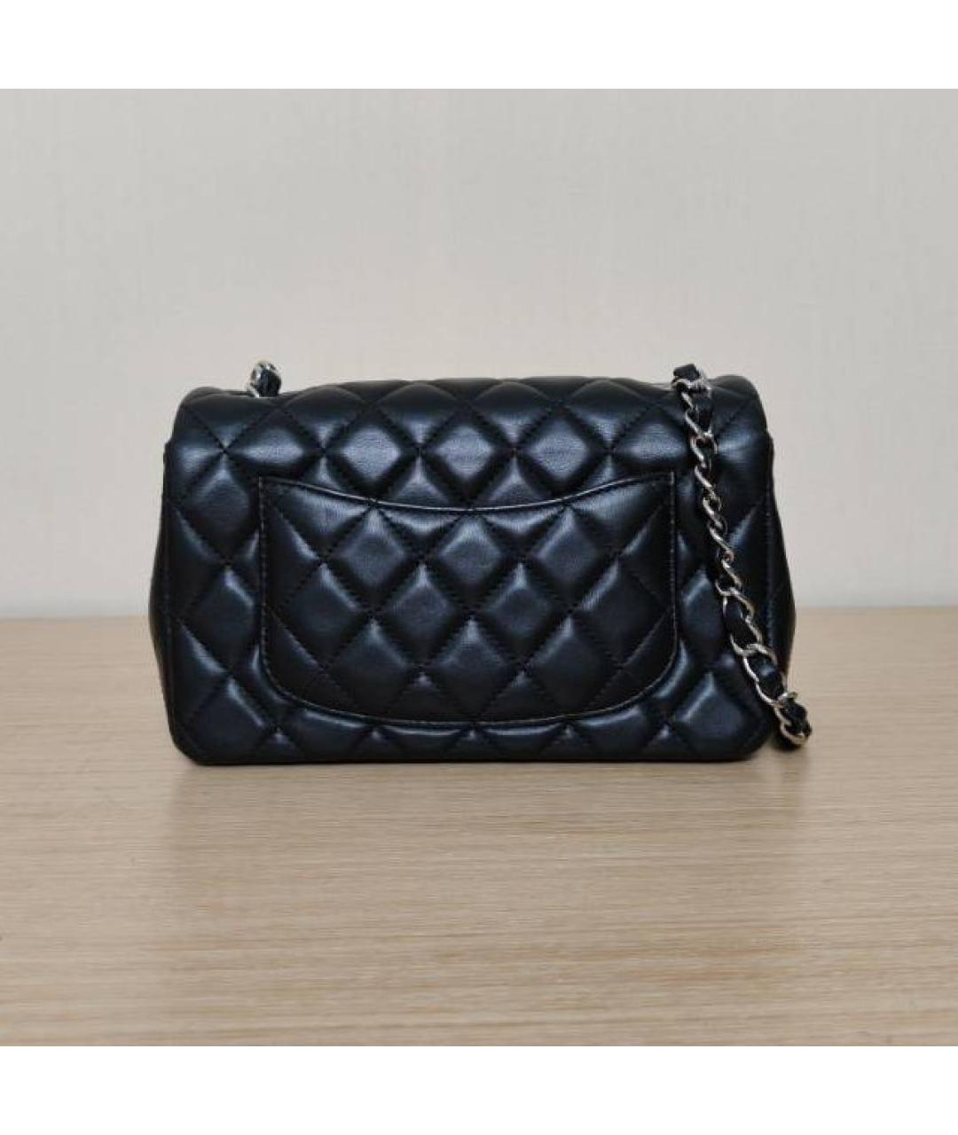 CHANEL Черная кожаная сумка через плечо, фото 3