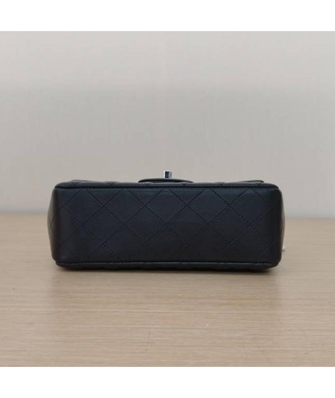 CHANEL Черная кожаная сумка через плечо, фото 5