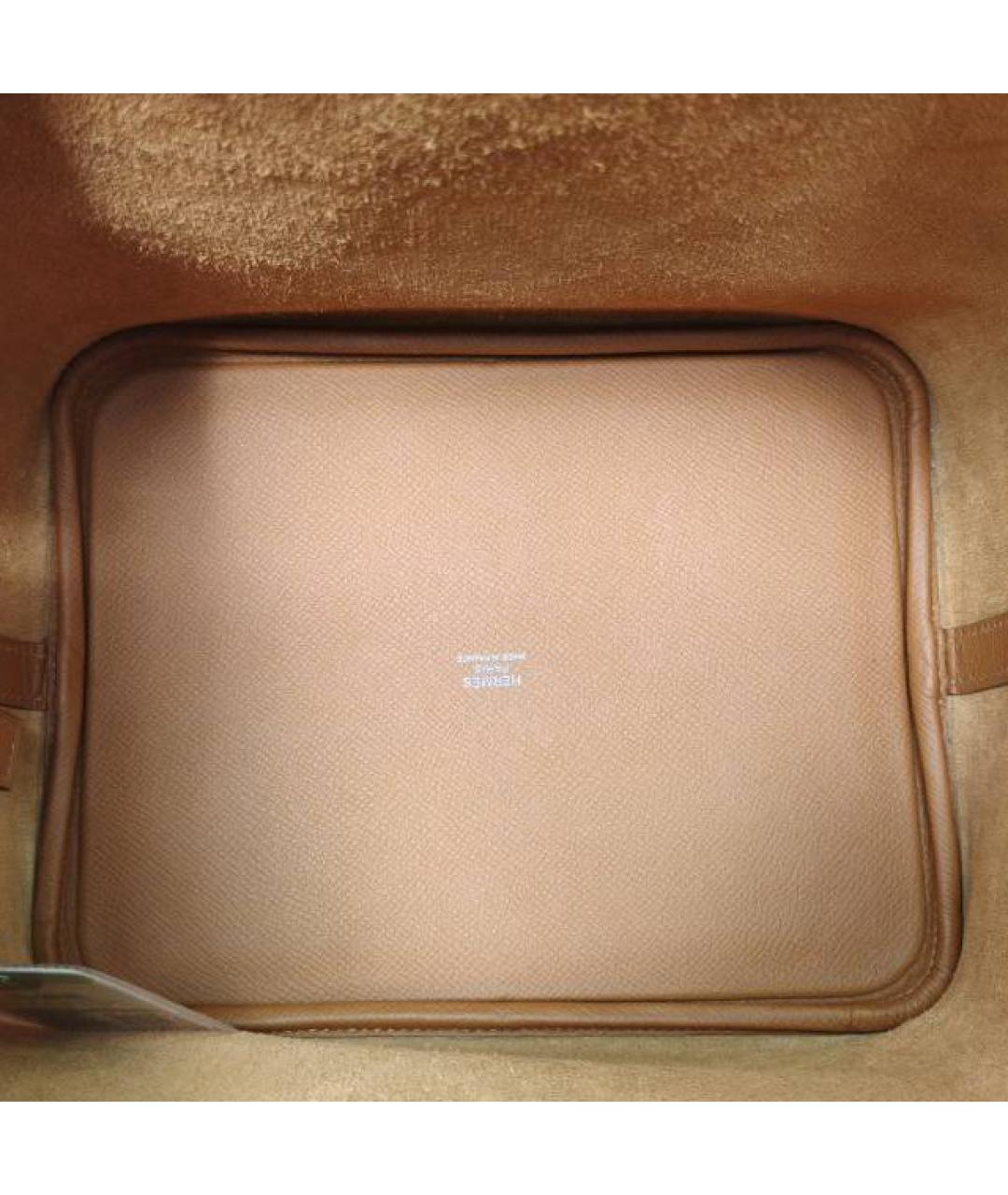 HERMES Коричневая кожаная сумка через плечо, фото 7