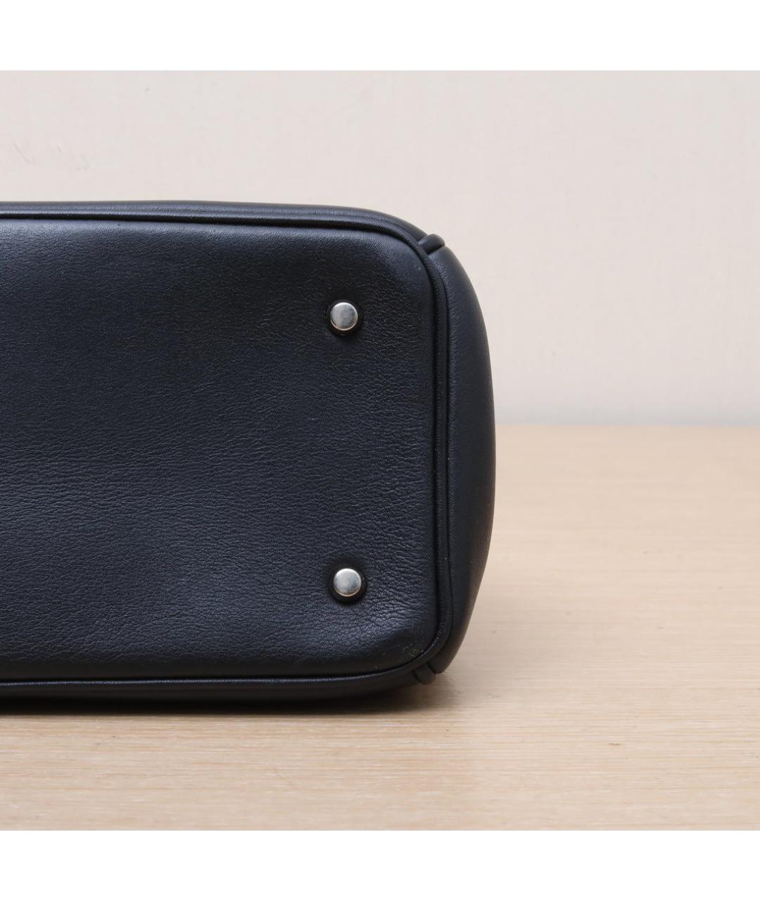 CHRISTIAN DIOR Черная кожаная сумка через плечо, фото 9