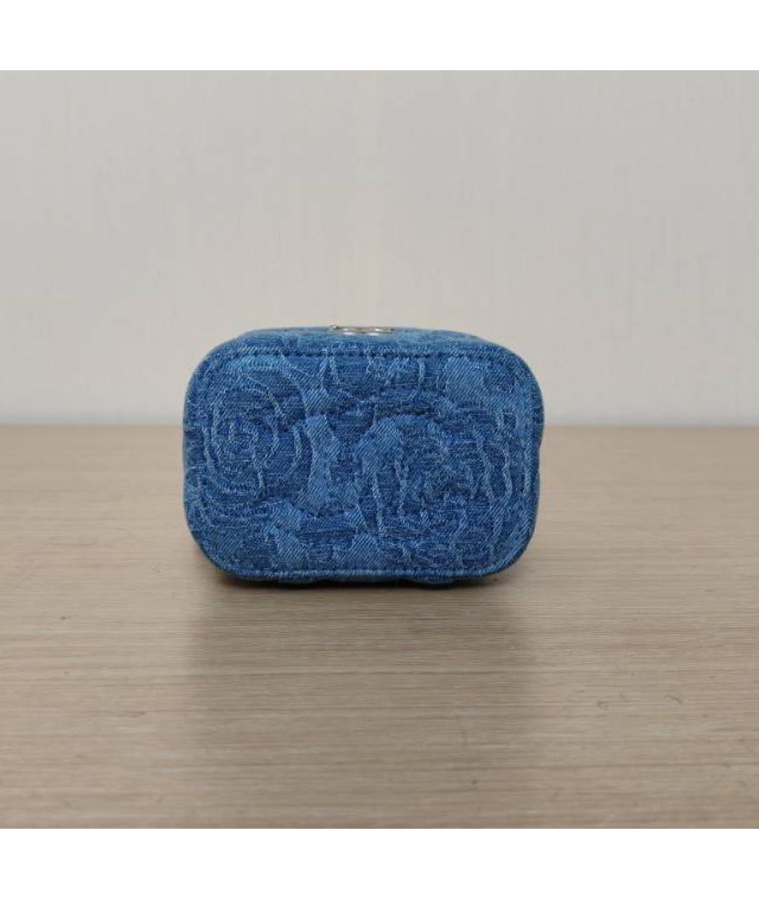 CHANEL Темно-синяя деним сумка через плечо, фото 6