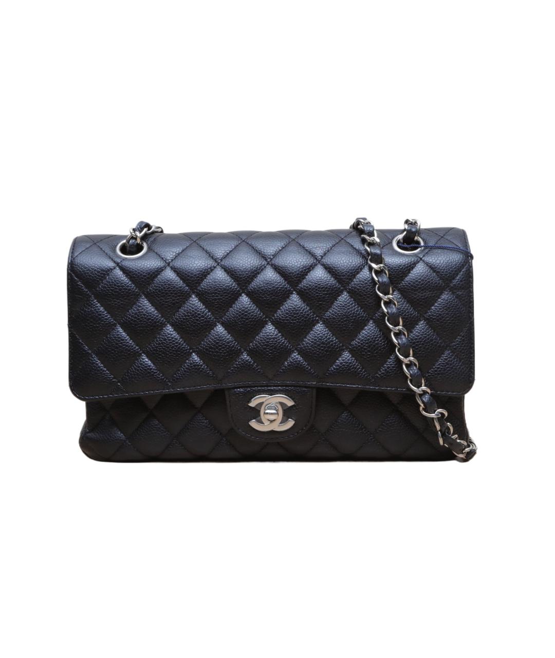 CHANEL Черная кожаная сумка через плечо, фото 1