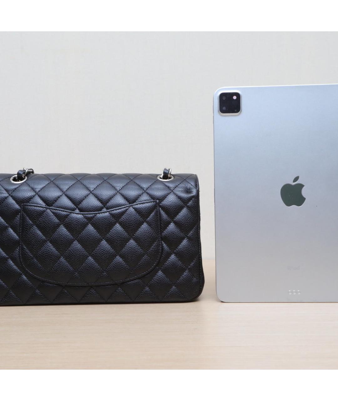 CHANEL Черная кожаная сумка через плечо, фото 7