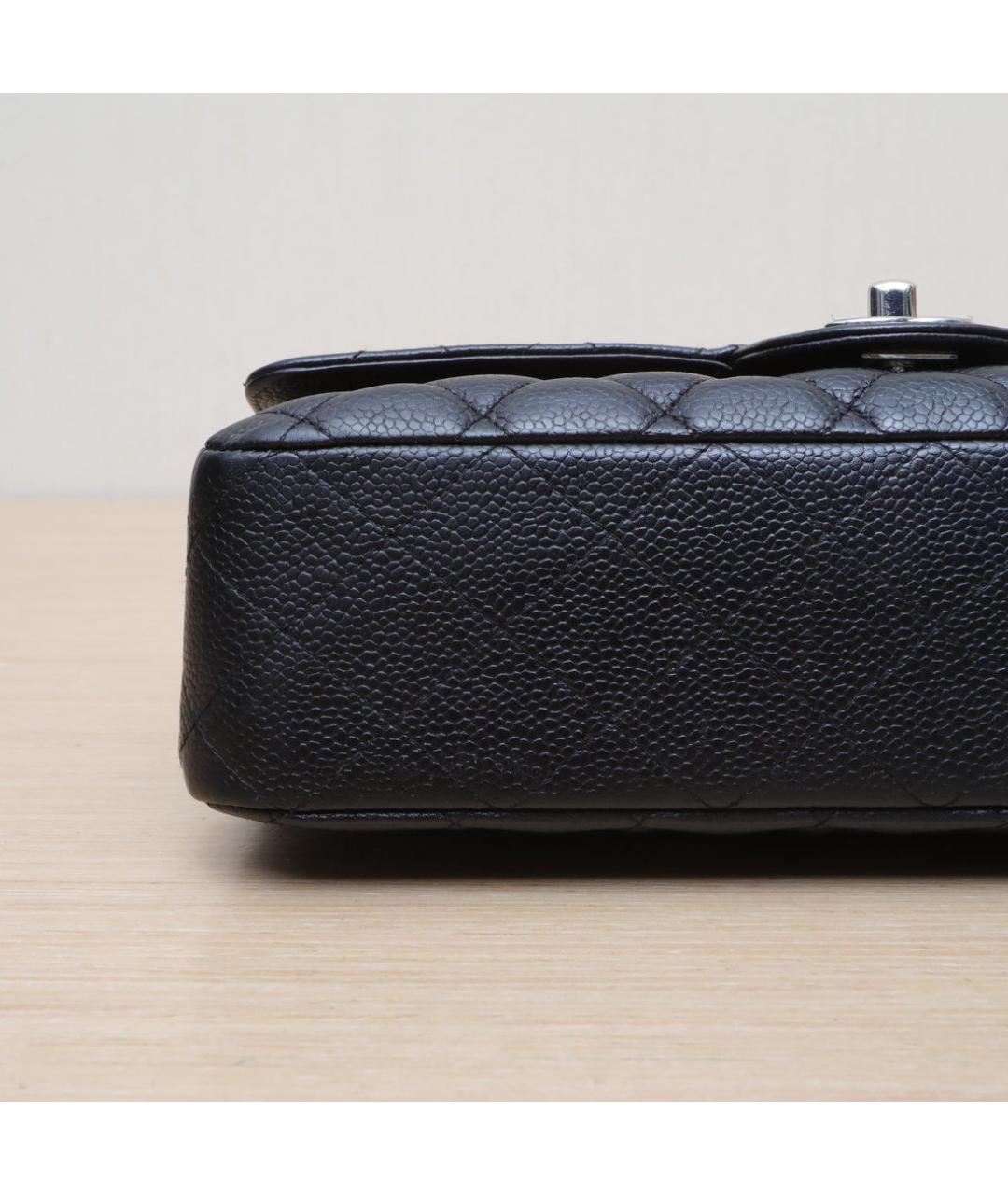 CHANEL Черная кожаная сумка через плечо, фото 9