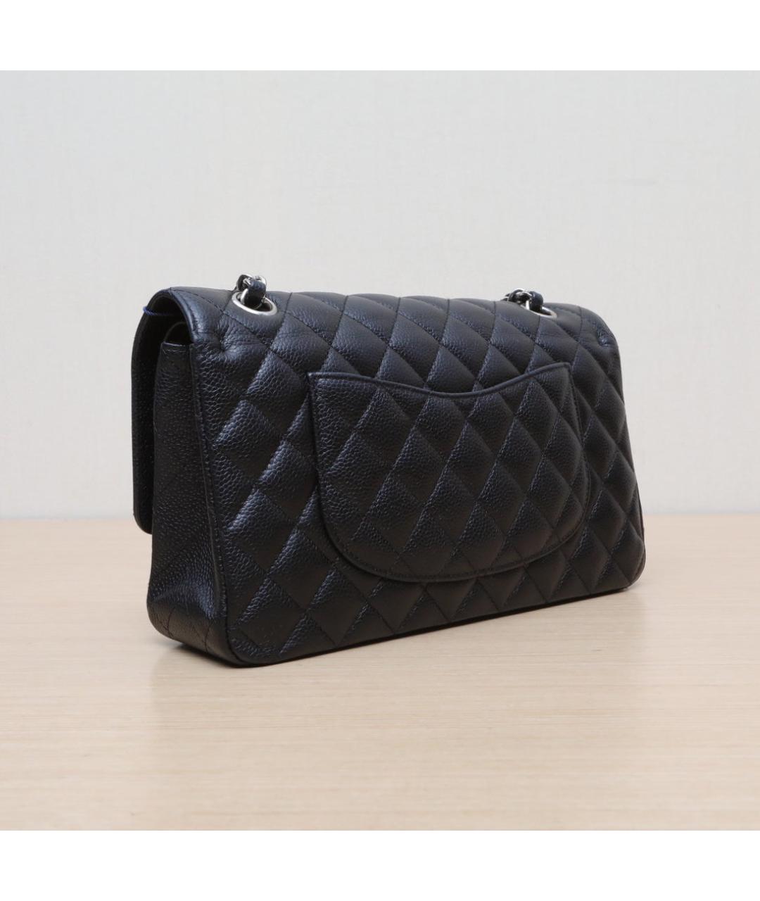 CHANEL Черная кожаная сумка через плечо, фото 6