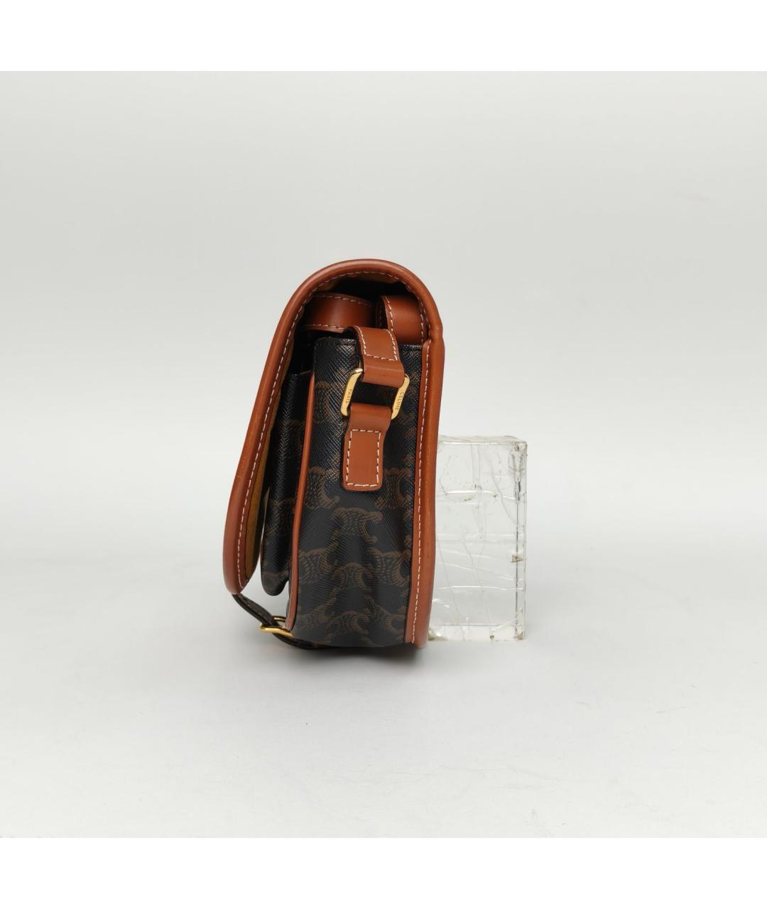 CELINE Коричневая сумка через плечо, фото 3