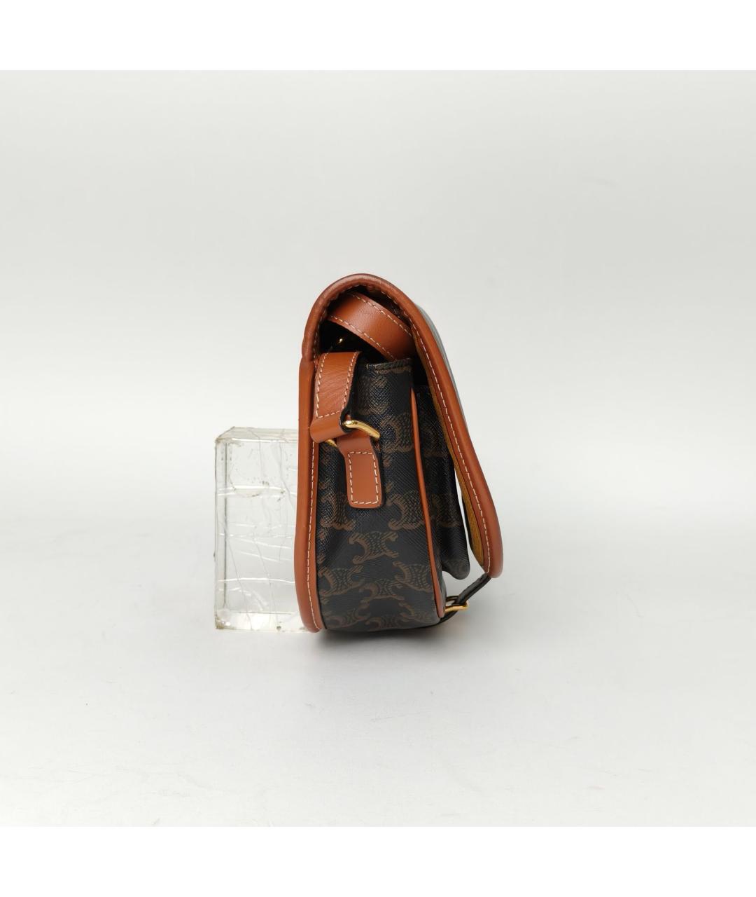 CELINE Коричневая сумка через плечо, фото 5