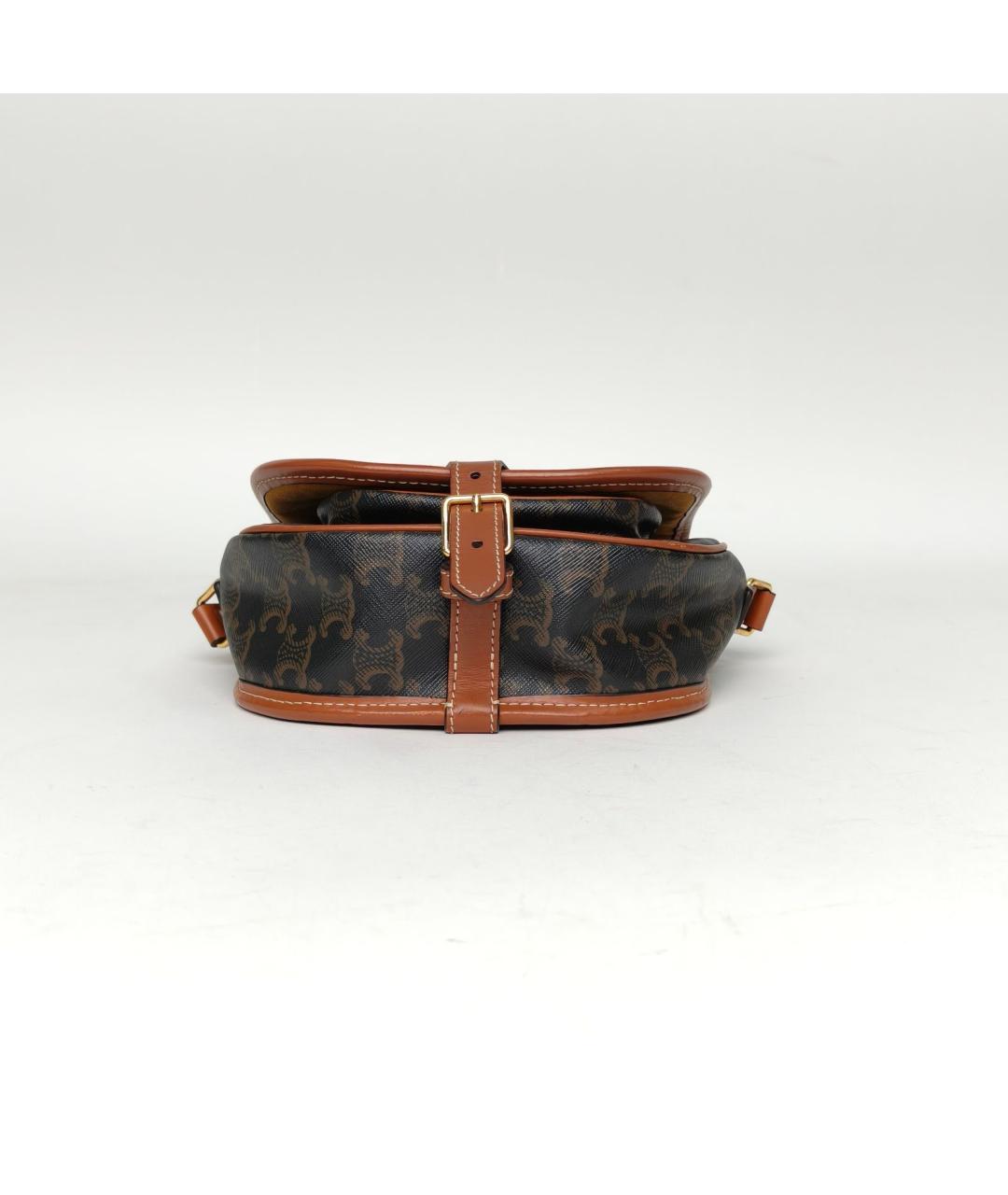 CELINE Коричневая сумка через плечо, фото 6