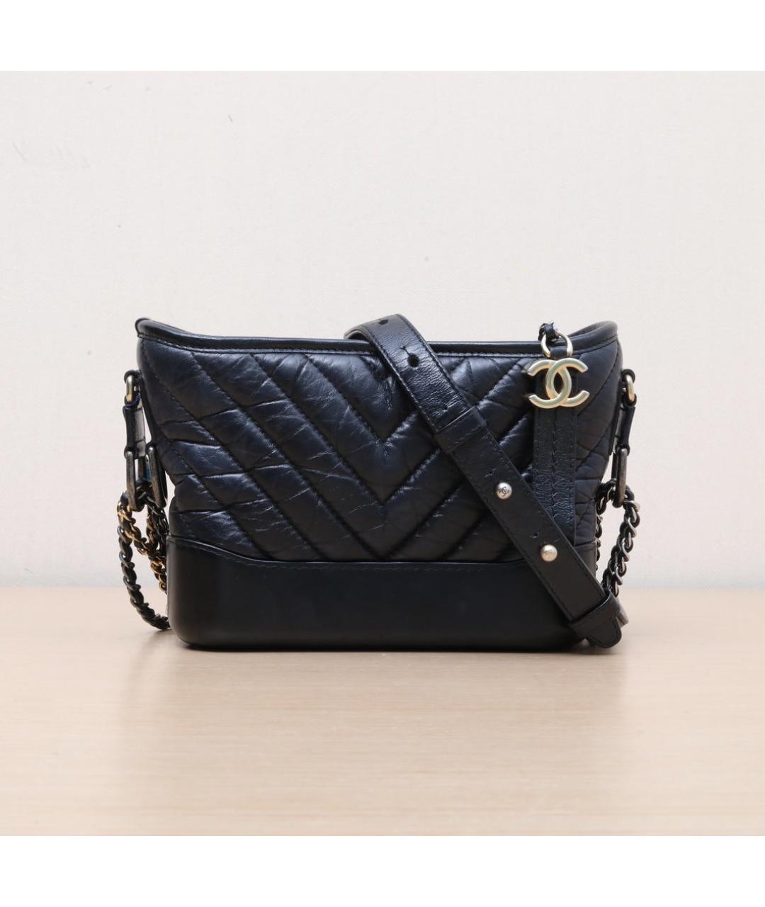CHANEL Черная кожаная сумка через плечо, фото 3