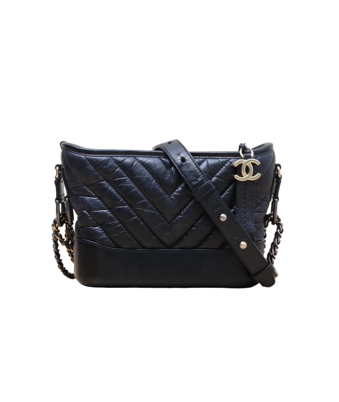 CHANEL Черная кожаная сумка через плечо, фото 1
