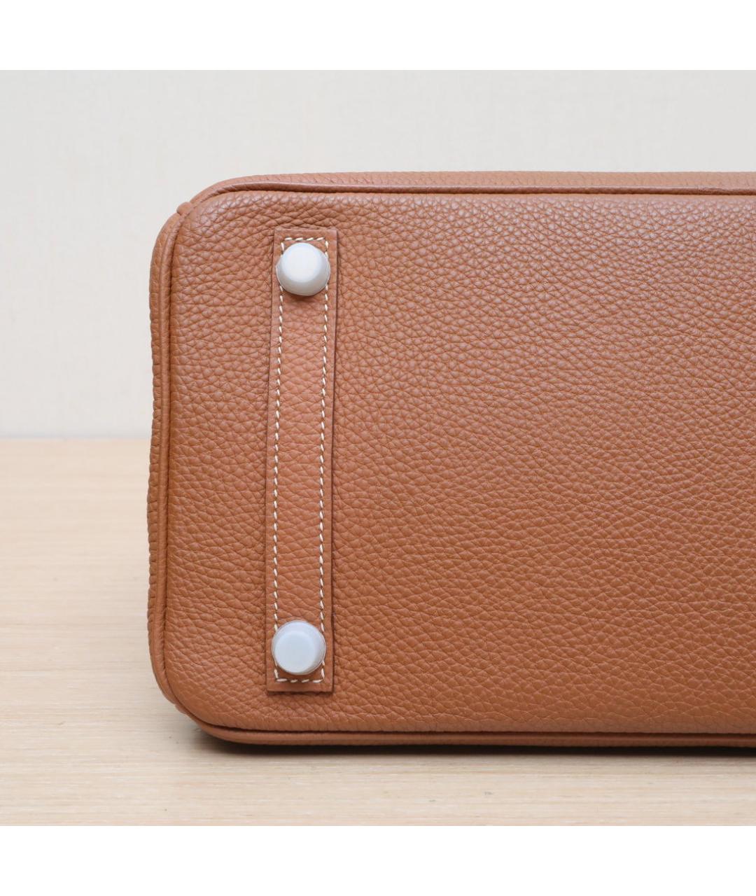 HERMES Коричневая кожаная сумка через плечо, фото 9