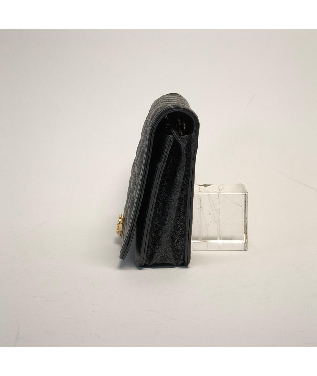 CHANEL Черная кожаная сумка через плечо, фото 5