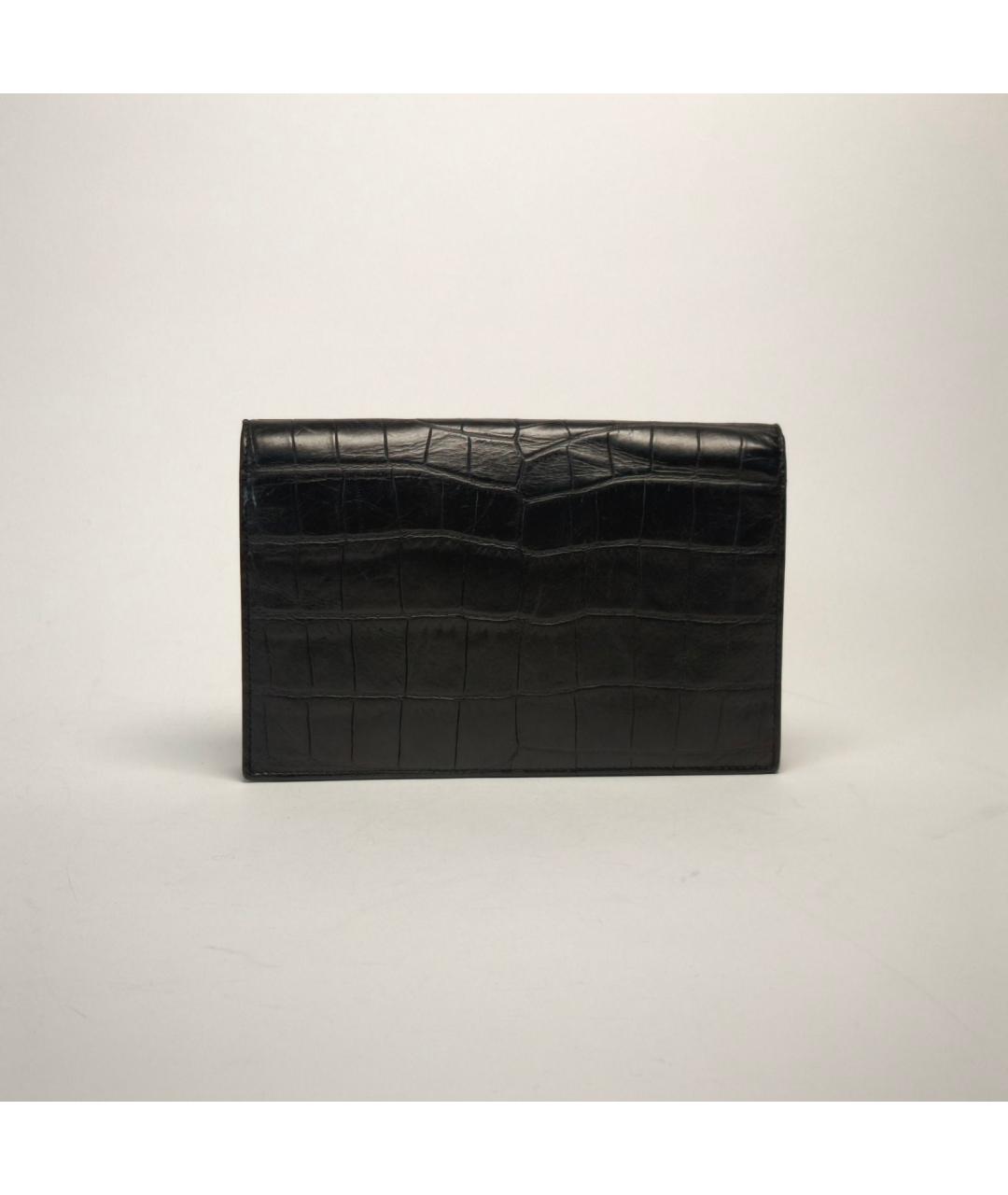 SAINT LAURENT Черная кожаная сумка через плечо, фото 3