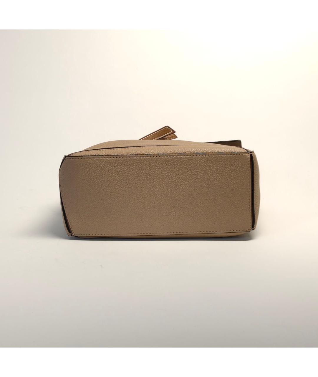 LOEWE Коричневая кожаная сумка через плечо, фото 4