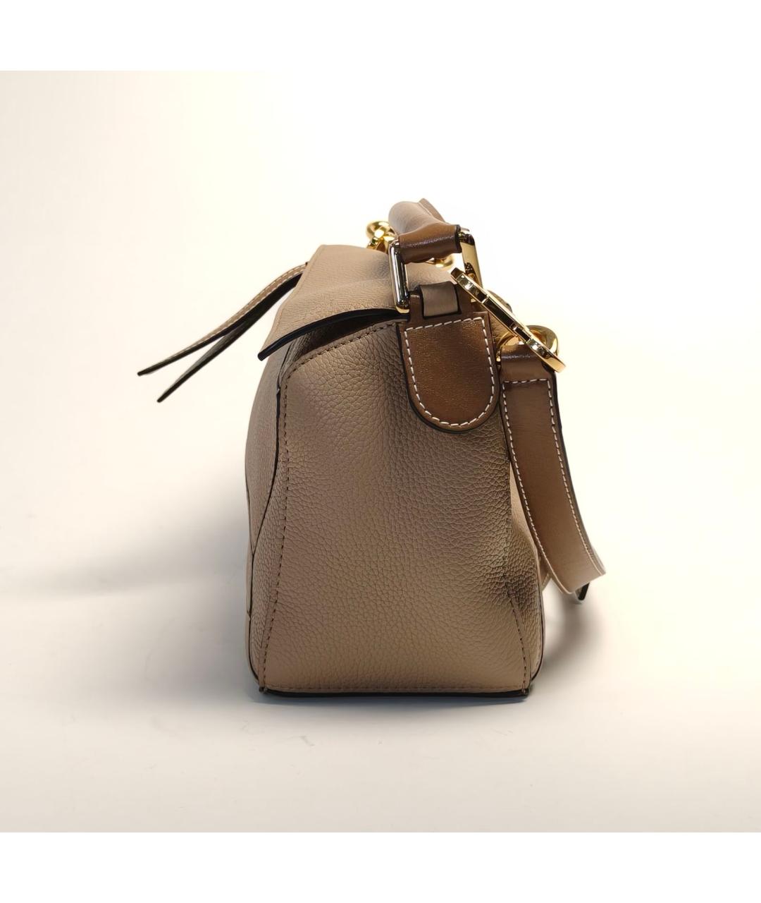 LOEWE Коричневая кожаная сумка через плечо, фото 3