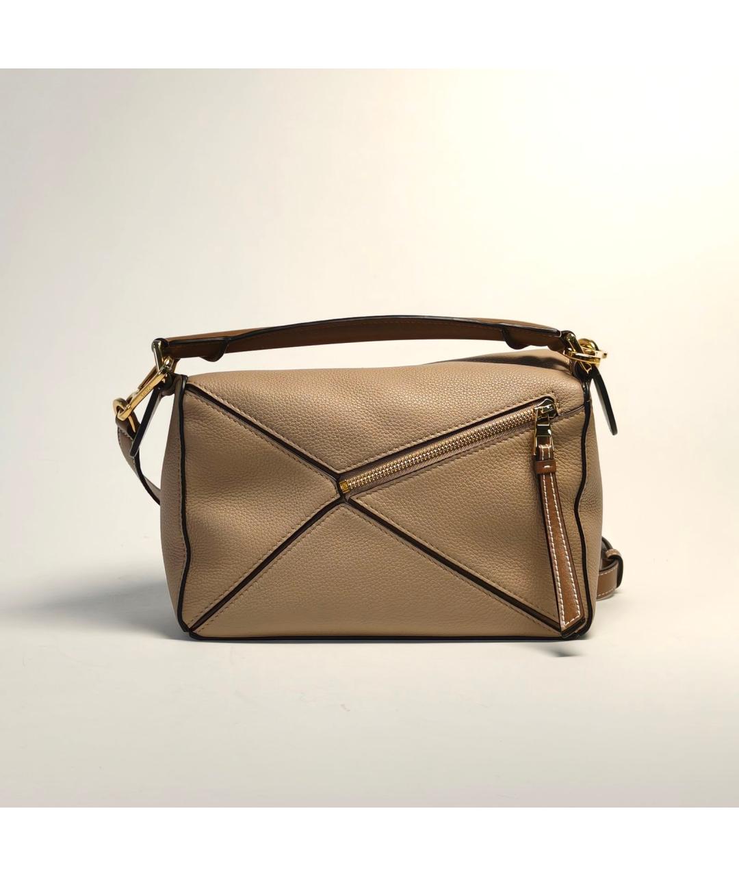 LOEWE Коричневая кожаная сумка через плечо, фото 7