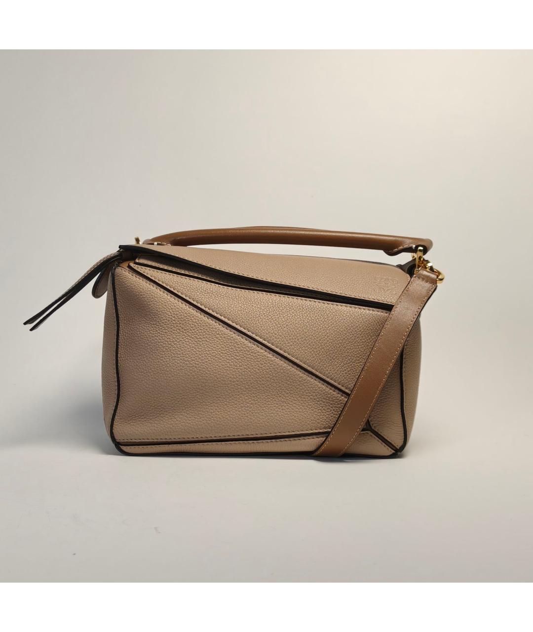 LOEWE Коричневая кожаная сумка через плечо, фото 8