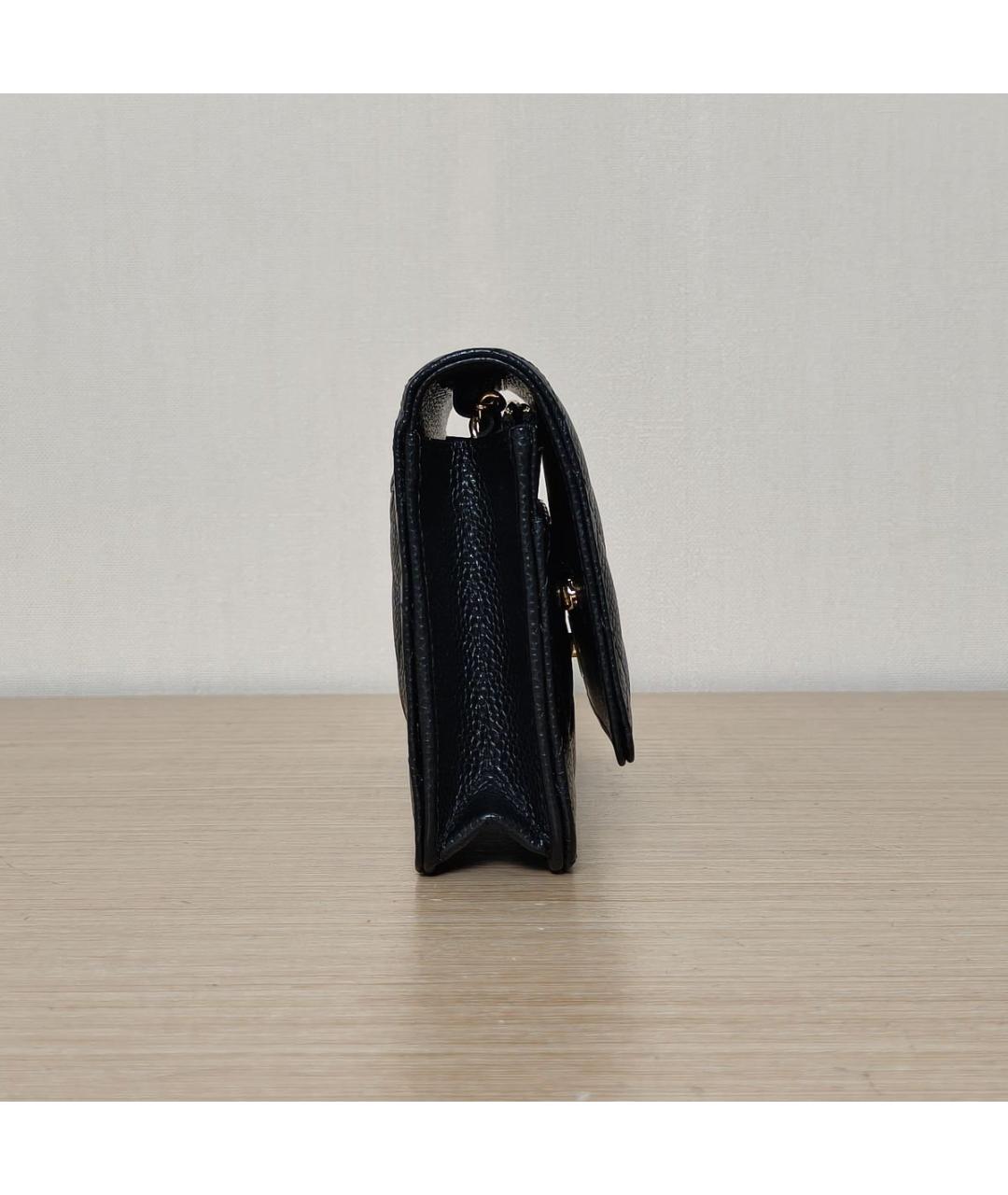 CHANEL Черная кожаная сумка через плечо, фото 6