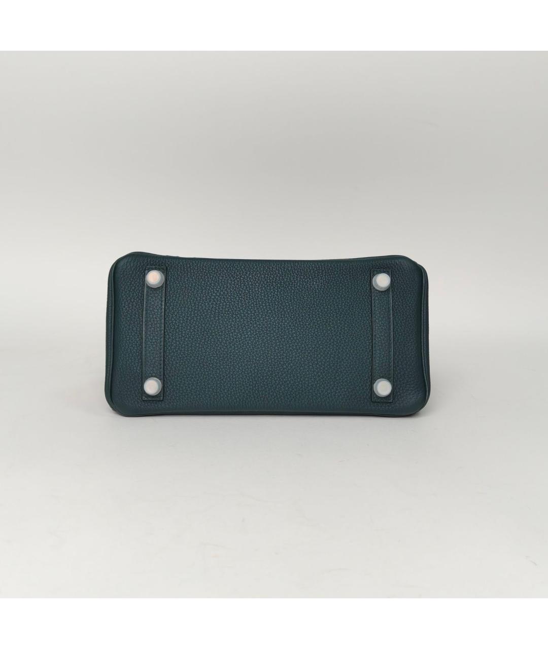 HERMES Темно-синяя кожаная сумка через плечо, фото 8