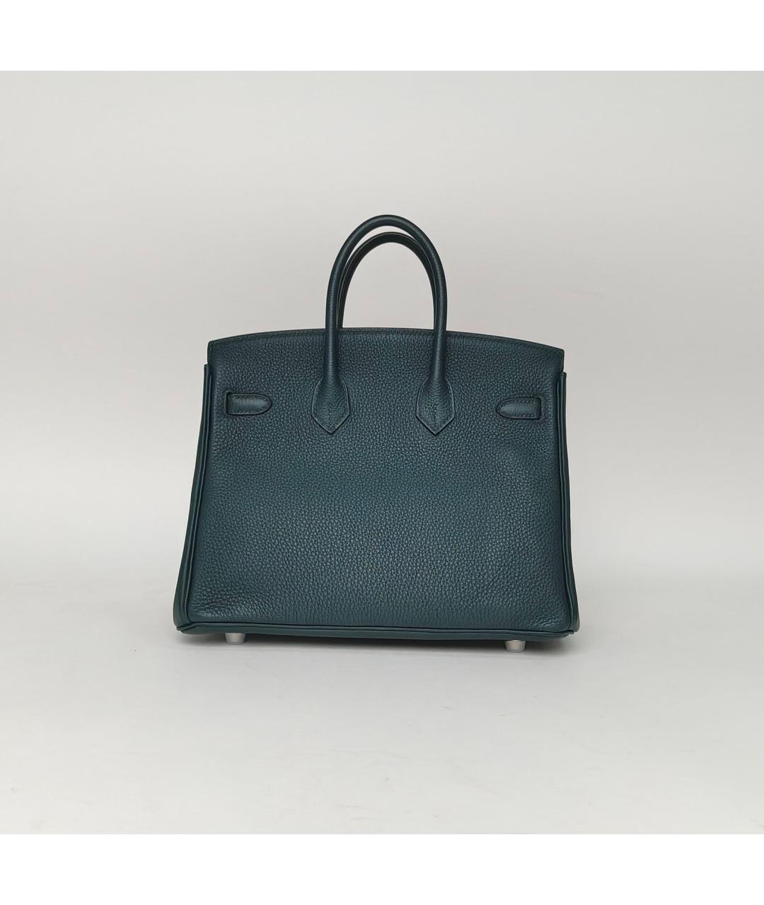 HERMES Темно-синяя кожаная сумка через плечо, фото 5