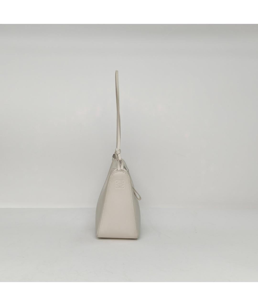 LOEWE Белая кожаная сумка через плечо, фото 5