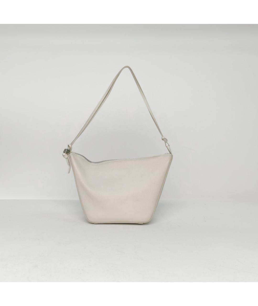 LOEWE Белая кожаная сумка через плечо, фото 4