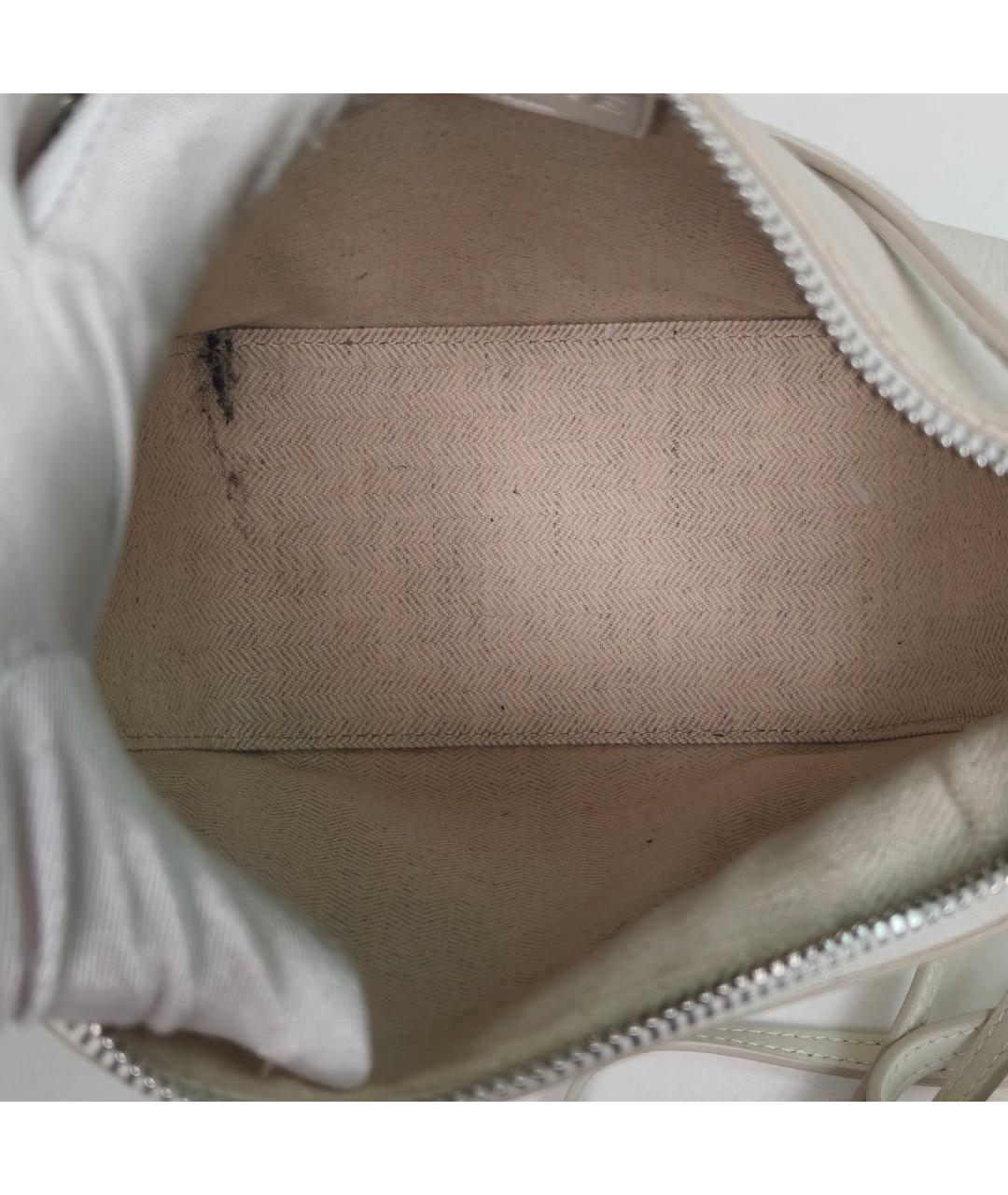 LOEWE Белая кожаная сумка через плечо, фото 8