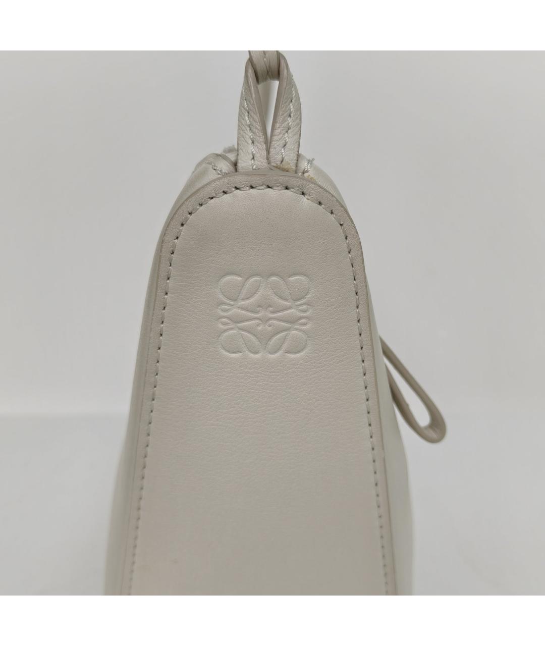 LOEWE Белая кожаная сумка через плечо, фото 6