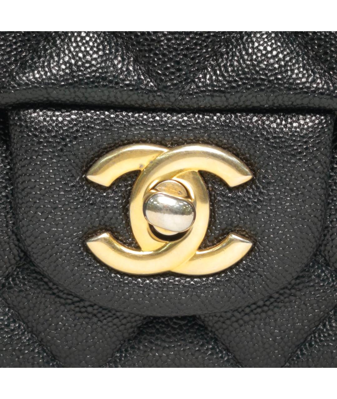 CHANEL Черная кожаная сумка через плечо, фото 8