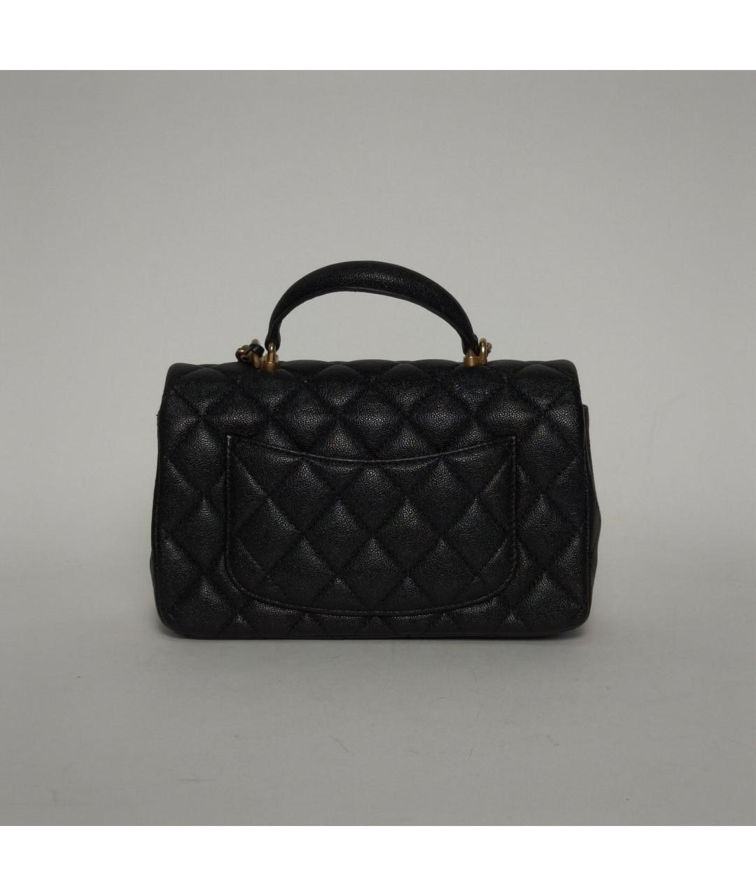 CHANEL Черная кожаная сумка через плечо, фото 4