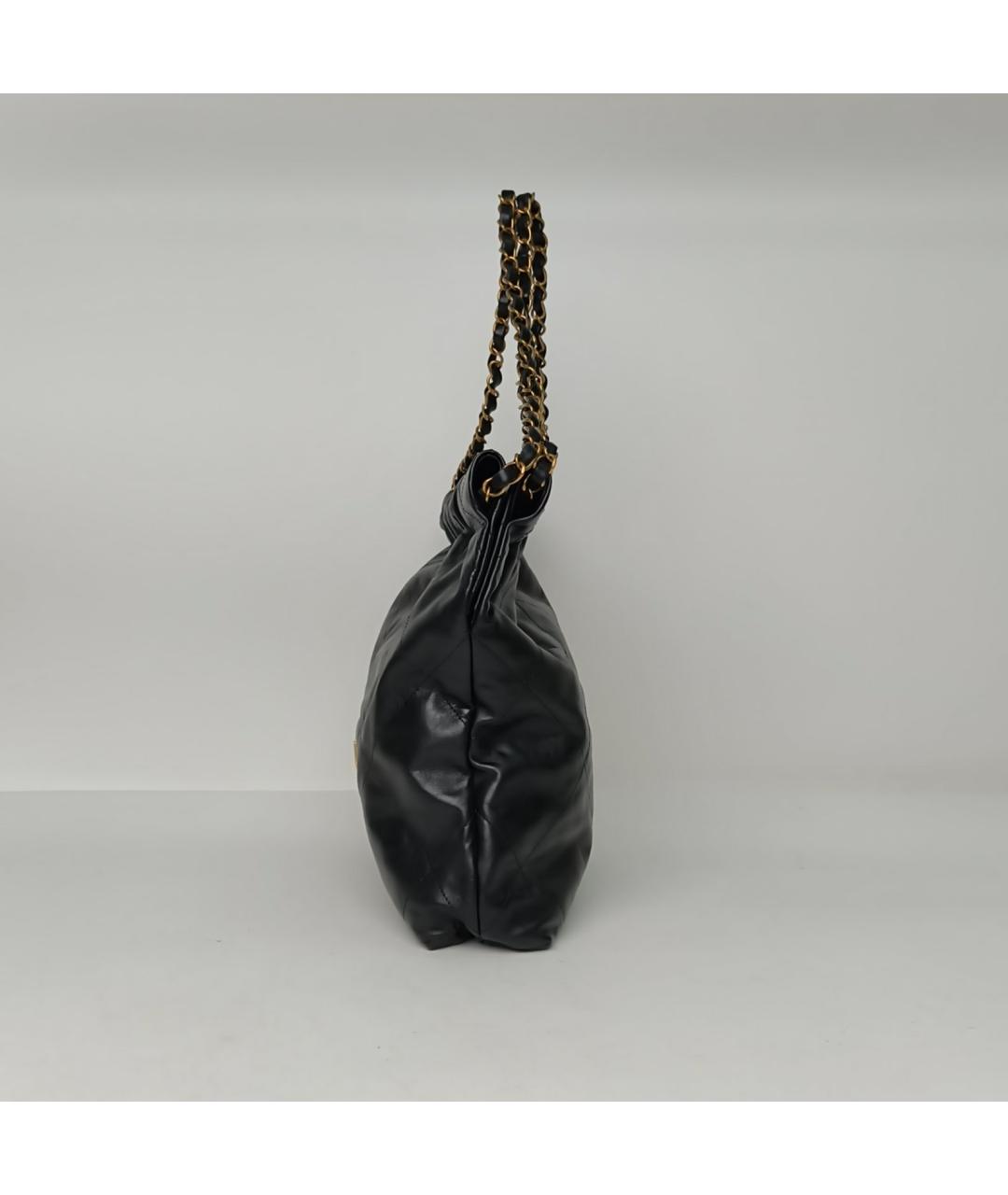 CHANEL Черная кожаная сумка через плечо, фото 3