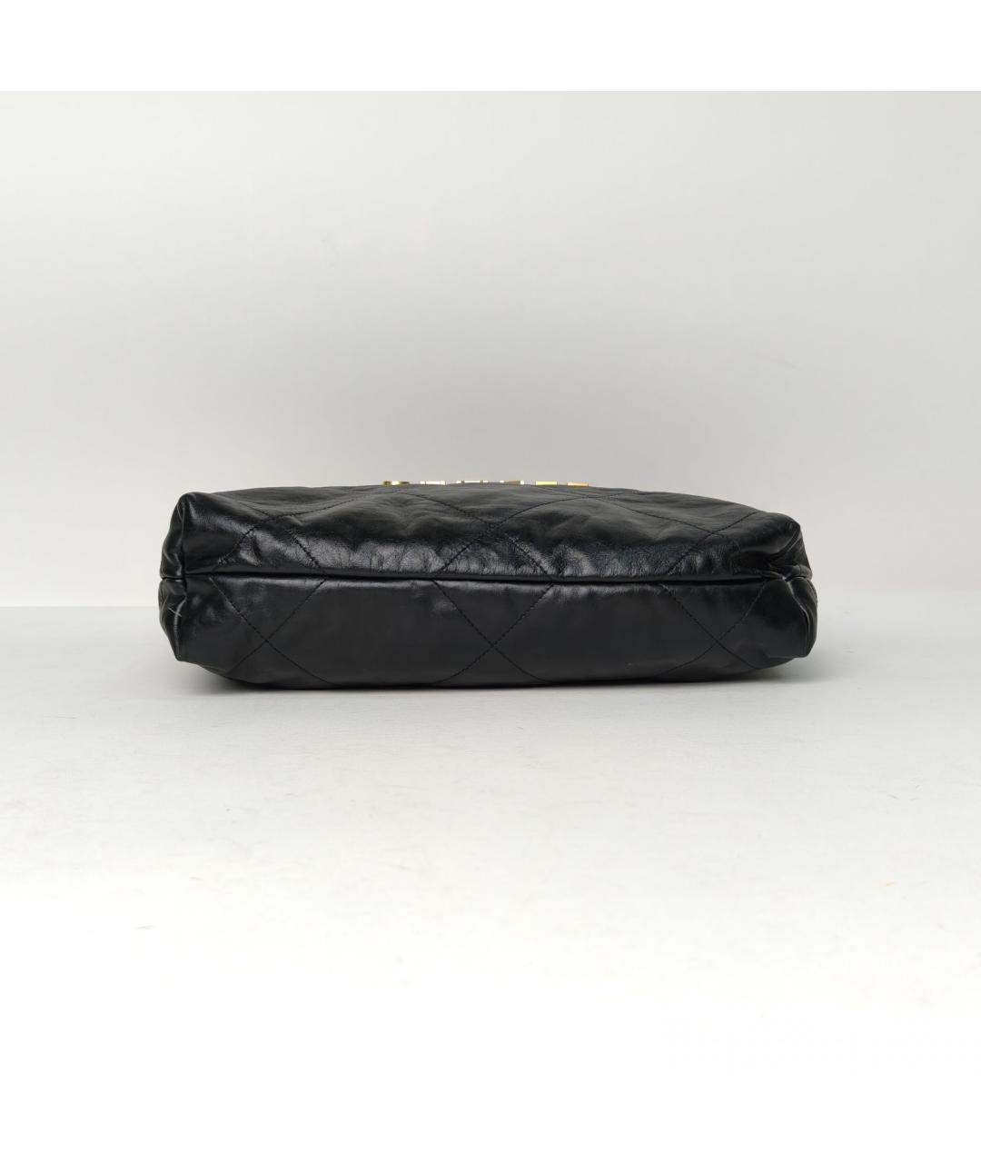 CHANEL Черная кожаная сумка через плечо, фото 6