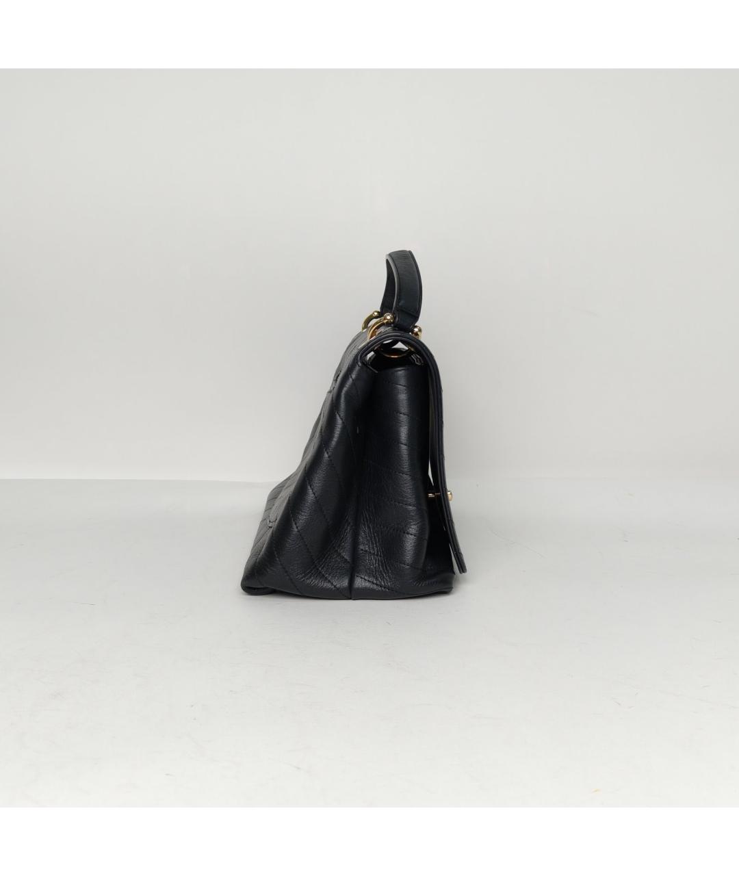 CHANEL Черная кожаная сумка через плечо, фото 5