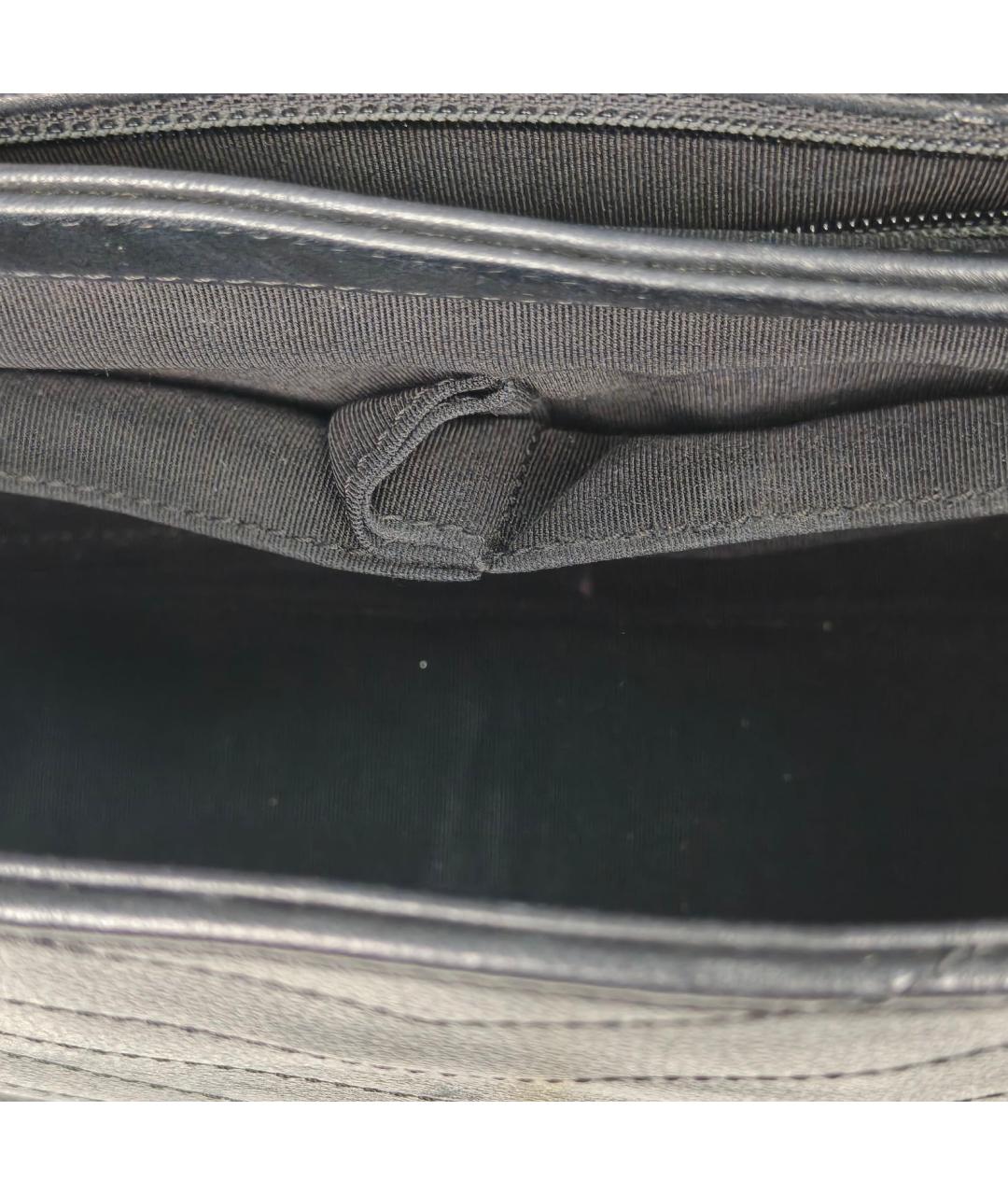 CHANEL Черная кожаная сумка через плечо, фото 9