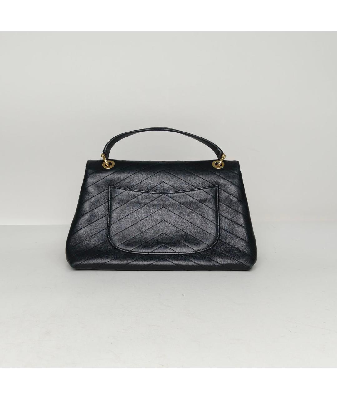 CHANEL Черная кожаная сумка через плечо, фото 4