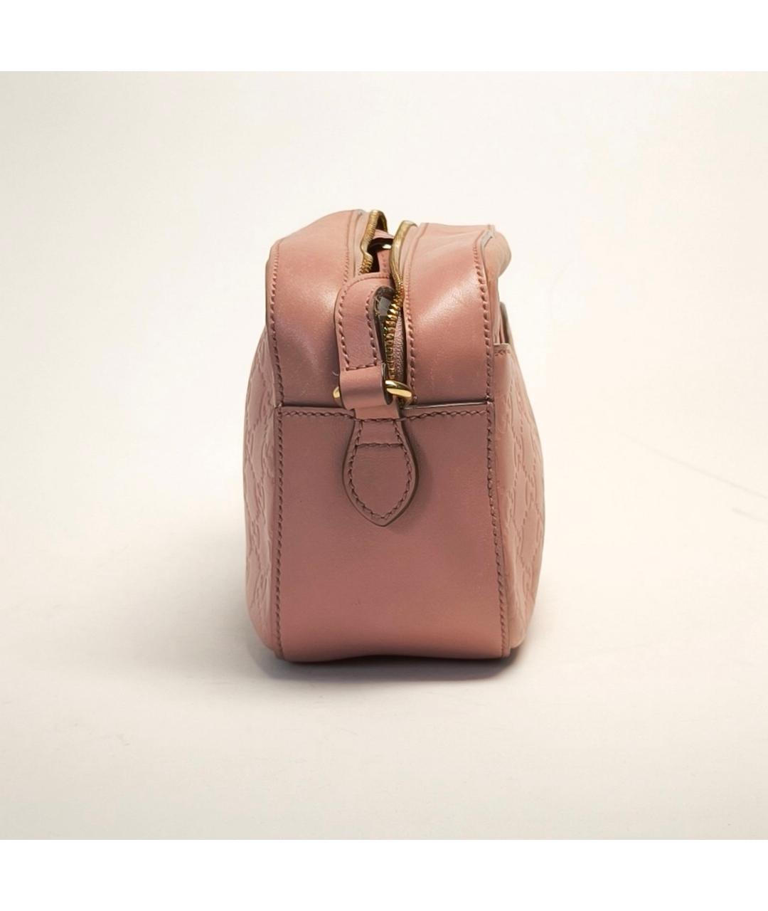 GUCCI Розовая кожаная сумка через плечо, фото 5