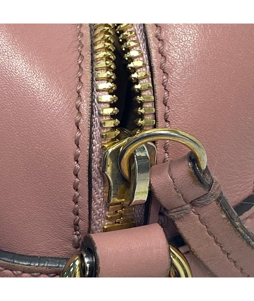 GUCCI Розовая кожаная сумка через плечо, фото 9
