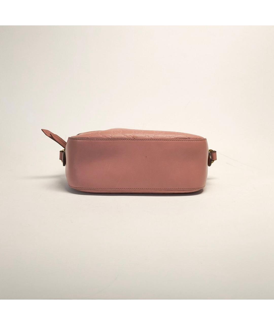 GUCCI Розовая кожаная сумка через плечо, фото 6