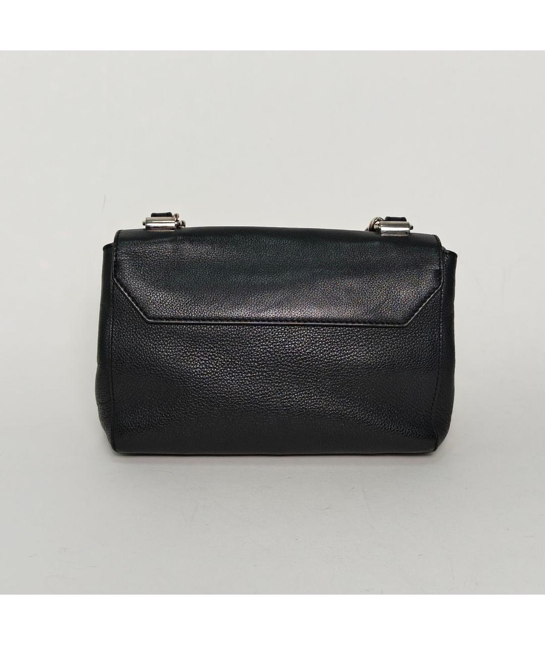 LOUIS VUITTON Черная кожаная сумка через плечо, фото 4