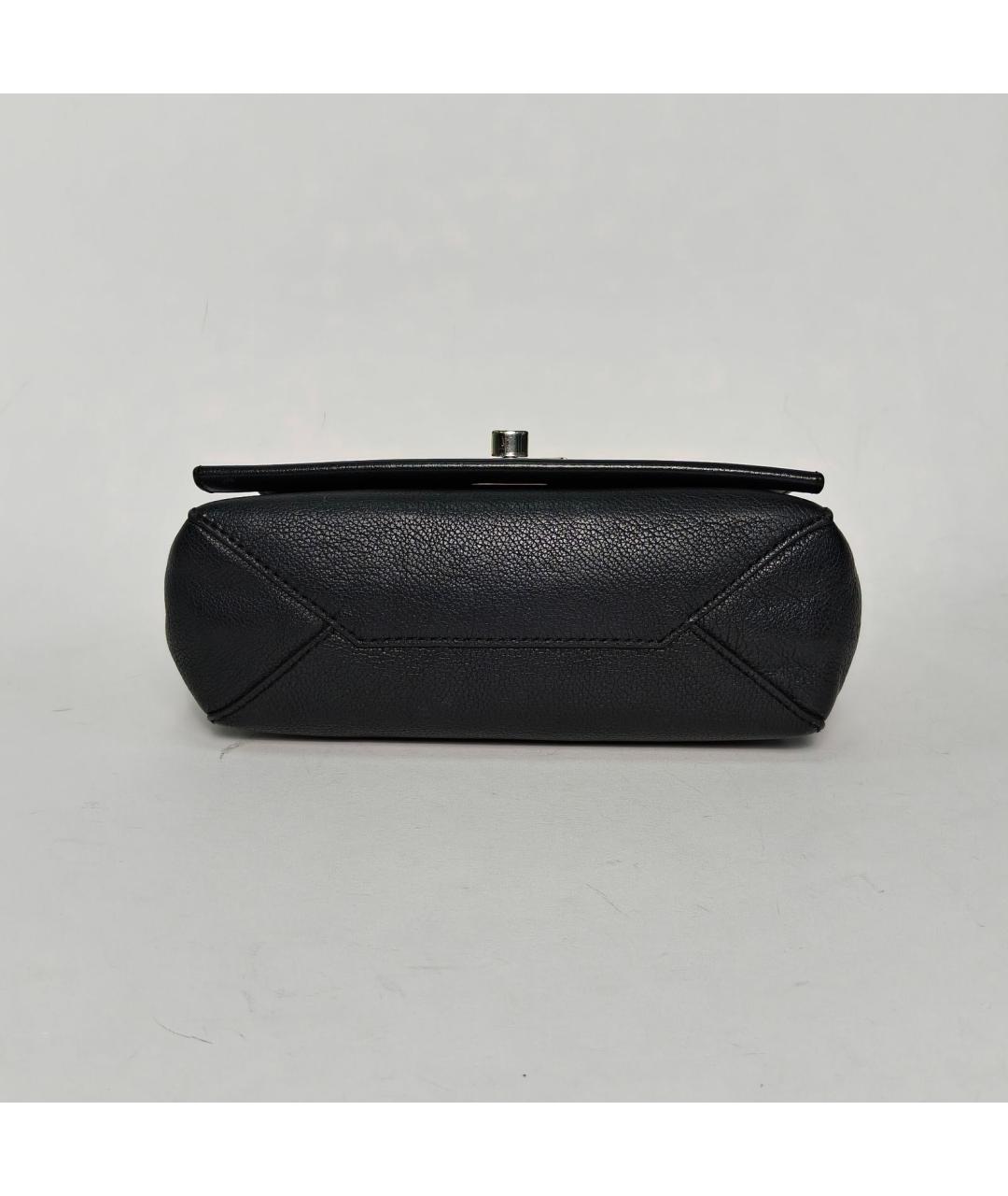 LOUIS VUITTON Черная кожаная сумка через плечо, фото 6