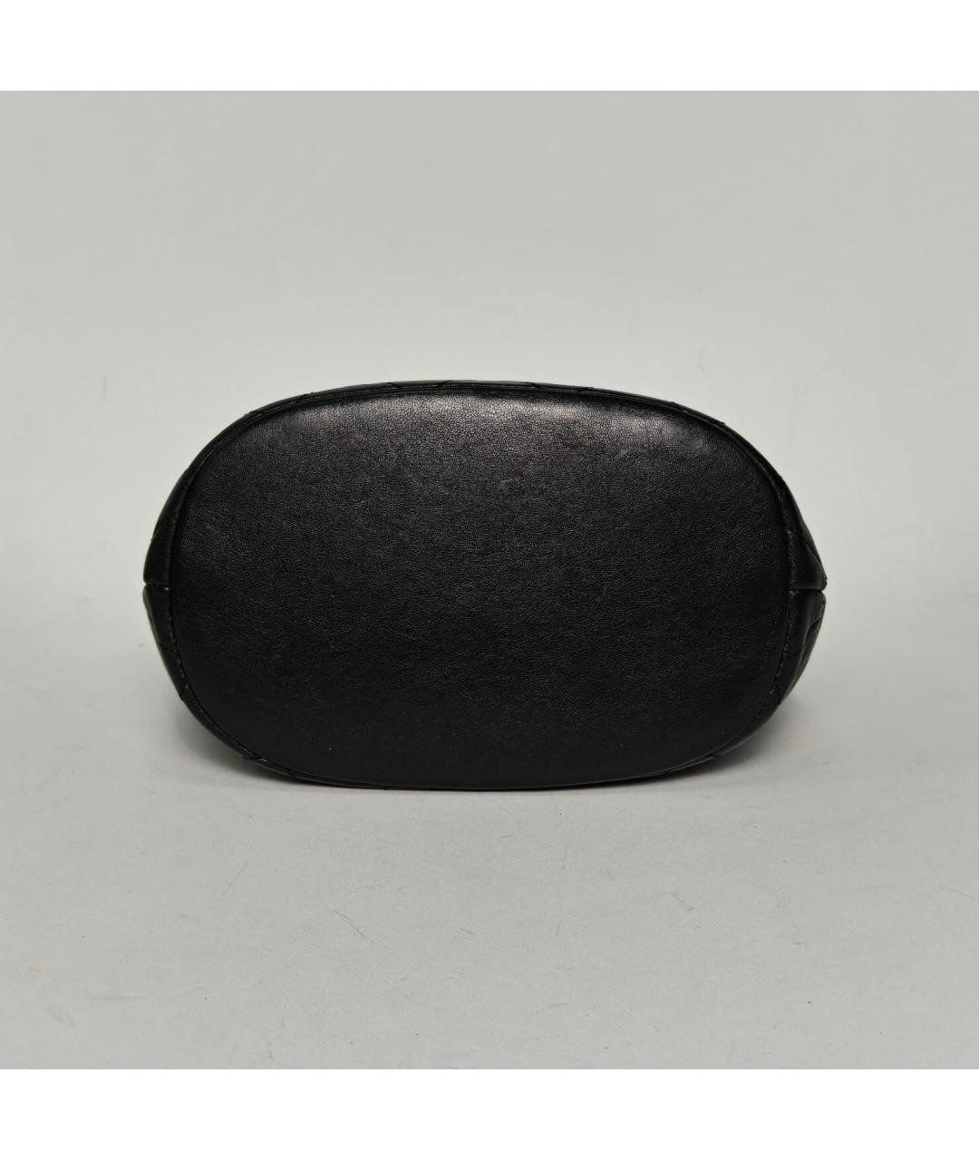 CHANEL Черная кожаная сумка через плечо, фото 6