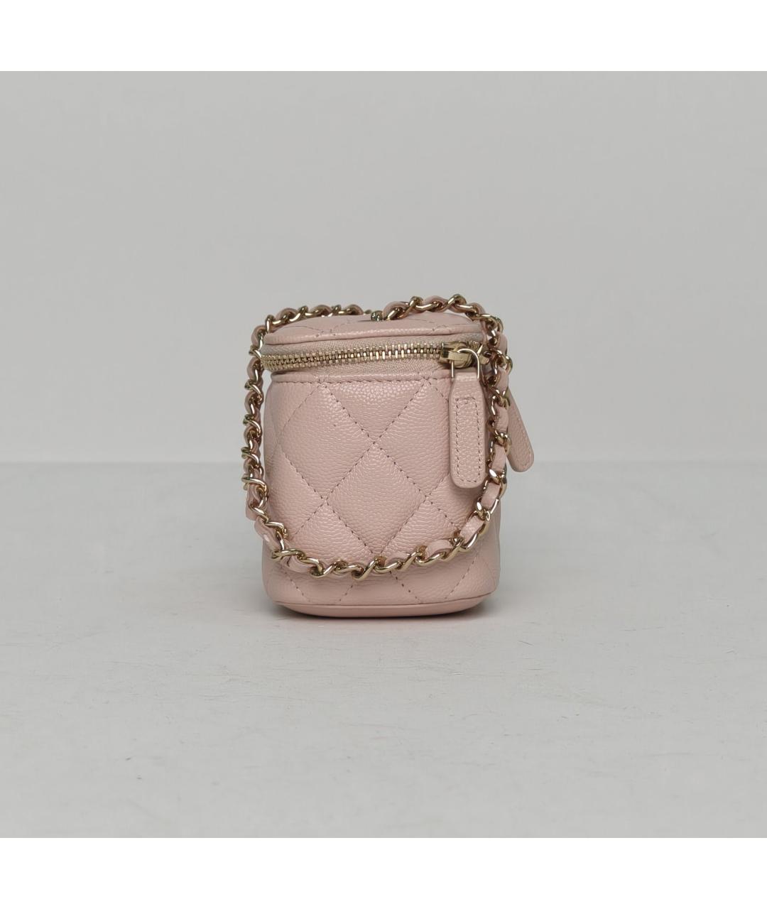 CHANEL Розовая кожаная сумка через плечо, фото 3