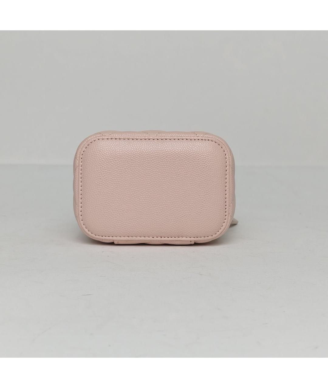 CHANEL Розовая кожаная сумка через плечо, фото 6