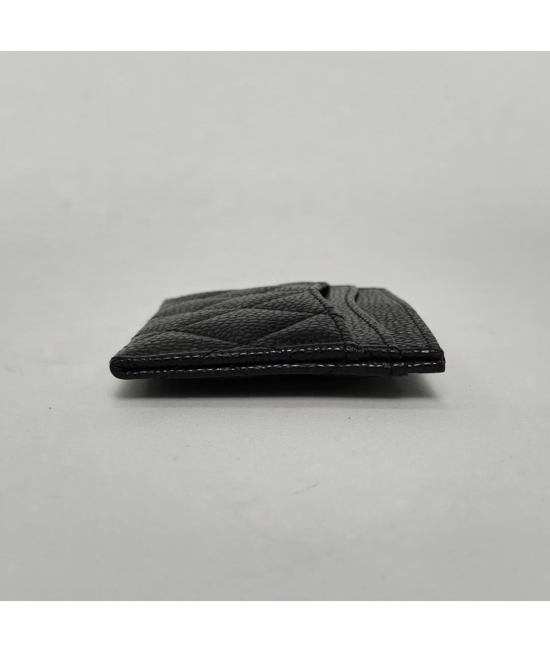 CHANEL Черный кожаный кардхолдер, фото 5