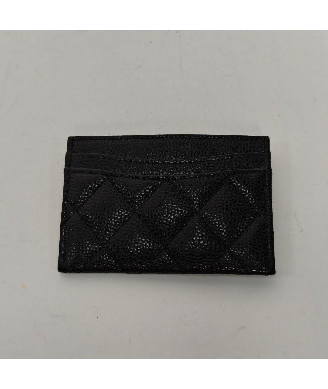 CHANEL Черный кожаный кардхолдер, фото 4