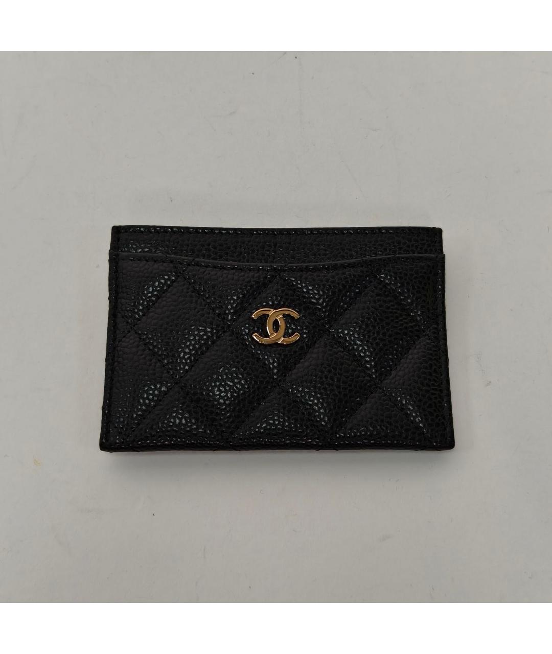 CHANEL Черный кожаный кардхолдер, фото 9