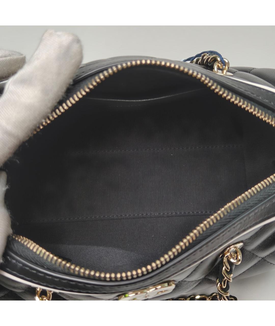 CHANEL Черная кожаная сумка через плечо, фото 9