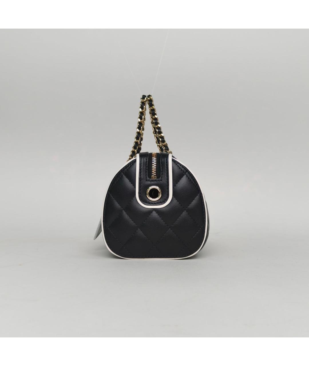 CHANEL Черная кожаная сумка через плечо, фото 6