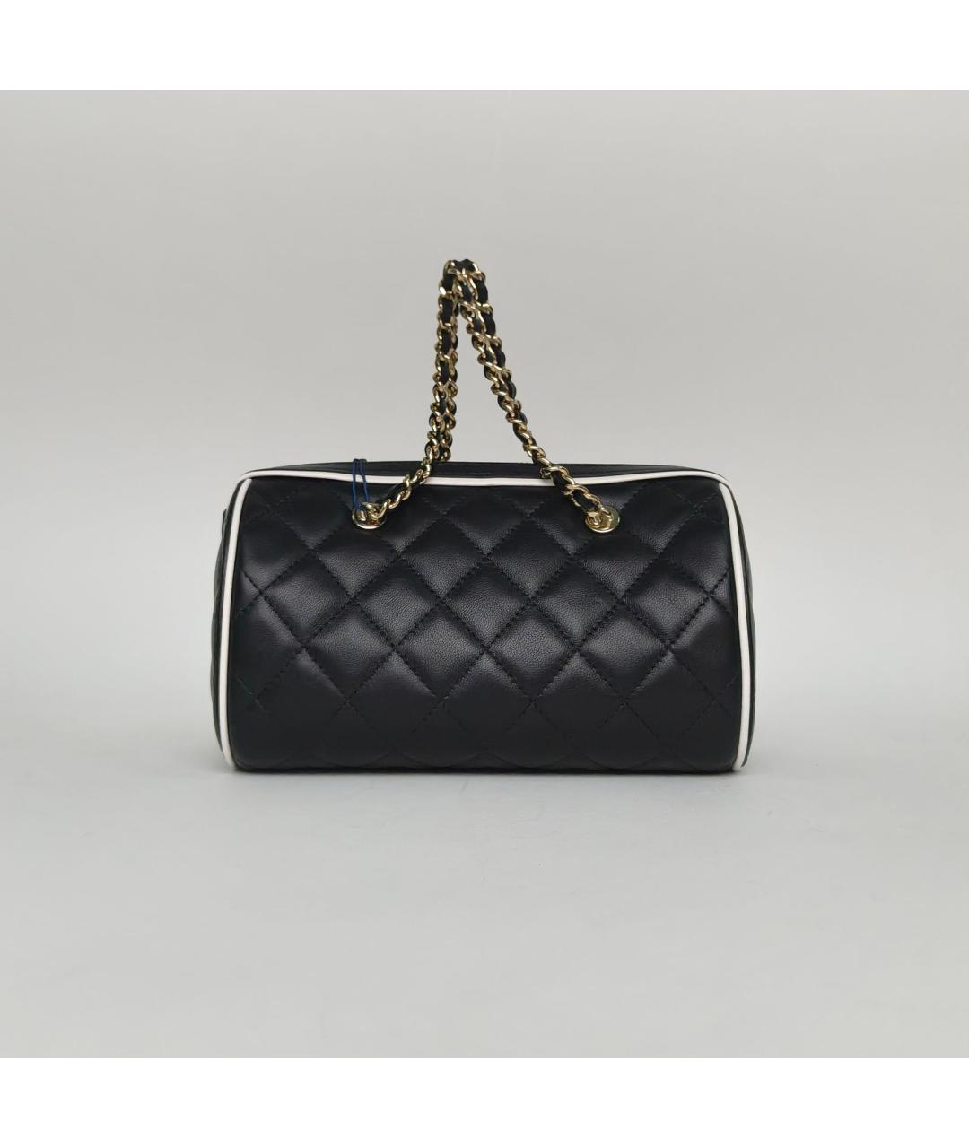 CHANEL Черная кожаная сумка через плечо, фото 4