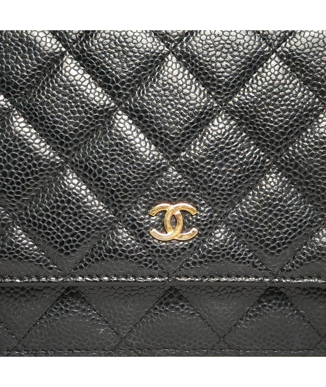 CHANEL Черная кожаная сумка через плечо, фото 7